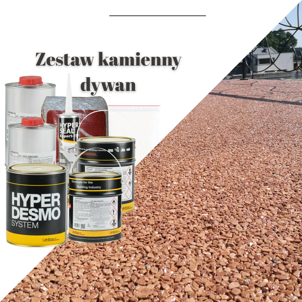 zestaw kamienny dywan z żywicami Hyperdesmo